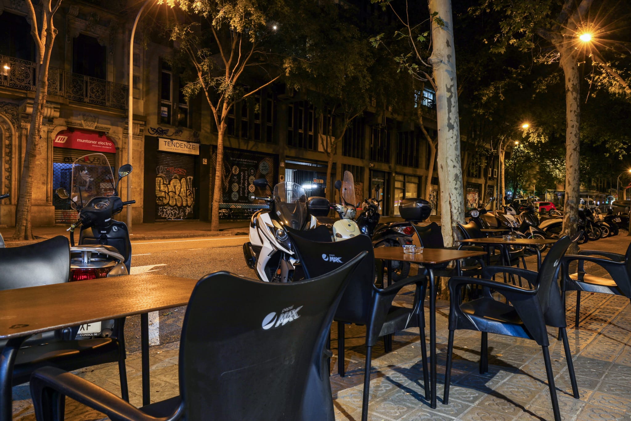 Terraza privada de un local para fiestas privadas en Barcelona, Eixample Muntaner