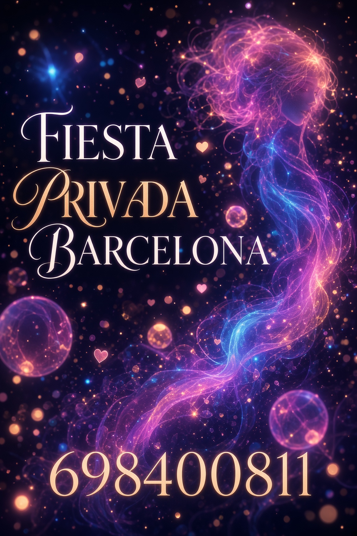 Decoración y proyector para fiesta privada en Barcelona